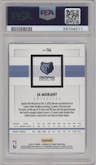Ja Morant from the 2019-20 Panini Chronicles  set graded by PSA and given an overall grade of 9.