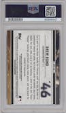 Drew Romo from the 2023 Bowman  set featuring a Red Refractor parallel graded by PSA and given an overall grade of 9.