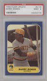Barry Bonds from the 1986 Fleer Update set graded by PSA and given an overall grade of 9.