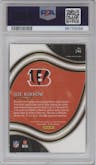 Joe Burrow from the 2020 Panini Select set graded by PSA and given an overall grade of 10.