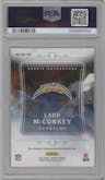 Ladd McConkey from the 2024 Panini Origins set graded by PSA and given an overall grade of 8.