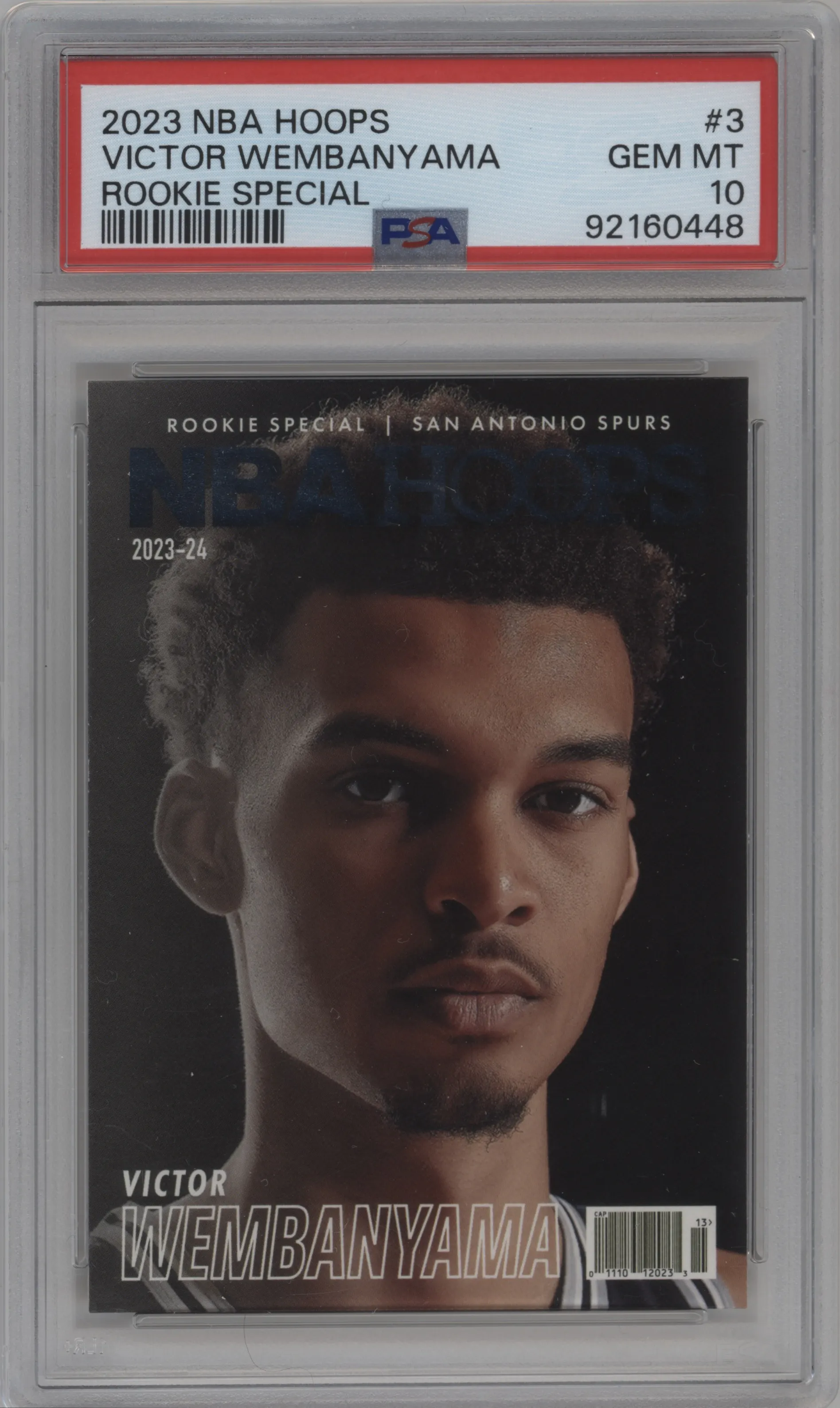 2023 Panini NBA Hoops Rke.Special Victor Wembanyama #3 PSA 10