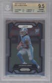 Jahmyr Gibbs from the 2023 Panini Prizm set graded by Beckett and given an overall grade of 9.5.