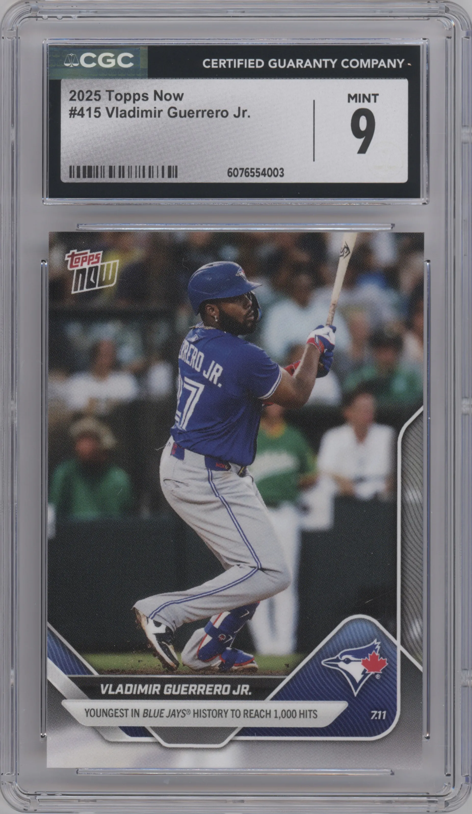 2025 Topps Now Vladimir Guerrero Jr. CGC 9