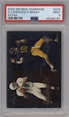 Giovanni Carmazzi/Tom Brady from the 2000 Skybox Dominion set featuring a Extra parallel graded by PSA and given an overall grade of 9.