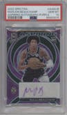 MarJon Beauchamp from the 2022-23 Panini Spectra set featuring a Purple parallel graded by PSA and given an overall grade of 10.