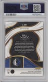 Luka Doncic from the 2023-24 Panini Select  set featuring a Gold Disco parallel graded by PSA and given an overall grade of 10.