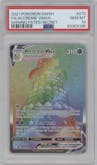 Alcremie VMAX from the 2021 Pokemon SWSH set graded by PSA and given an overall grade of 10.