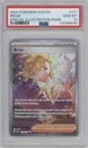Briar from the 2024 Pokemon SV set graded by PSA and given an overall grade of 10.