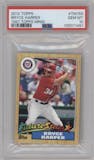 Bryce Harper from the 2012 Topps Update Series set graded by PSA and given an overall grade of 10.