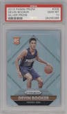 Devin Booker from the 2015-16 Panini Prizm  set featuring a Silver Prizm parallel graded by PSA and given an overall grade of 10.
