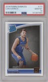 Luka Doncic from the 2018-19 Panini Donruss  set graded by PSA and given an overall grade of 10.