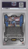 Jahmyr Gibbs from the 2023 Panini Prizm set featuring a Orange Prizm parallel graded by PSA and given an overall grade of 10.