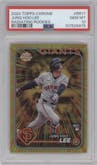 Jung Hoo Lee from the 2024 Topps Chrome set graded by PSA and given an overall grade of 10.