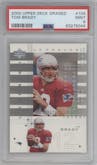 Tom Brady from the 2000 Upper Deck Graded set graded by PSA and given an overall grade of 9.