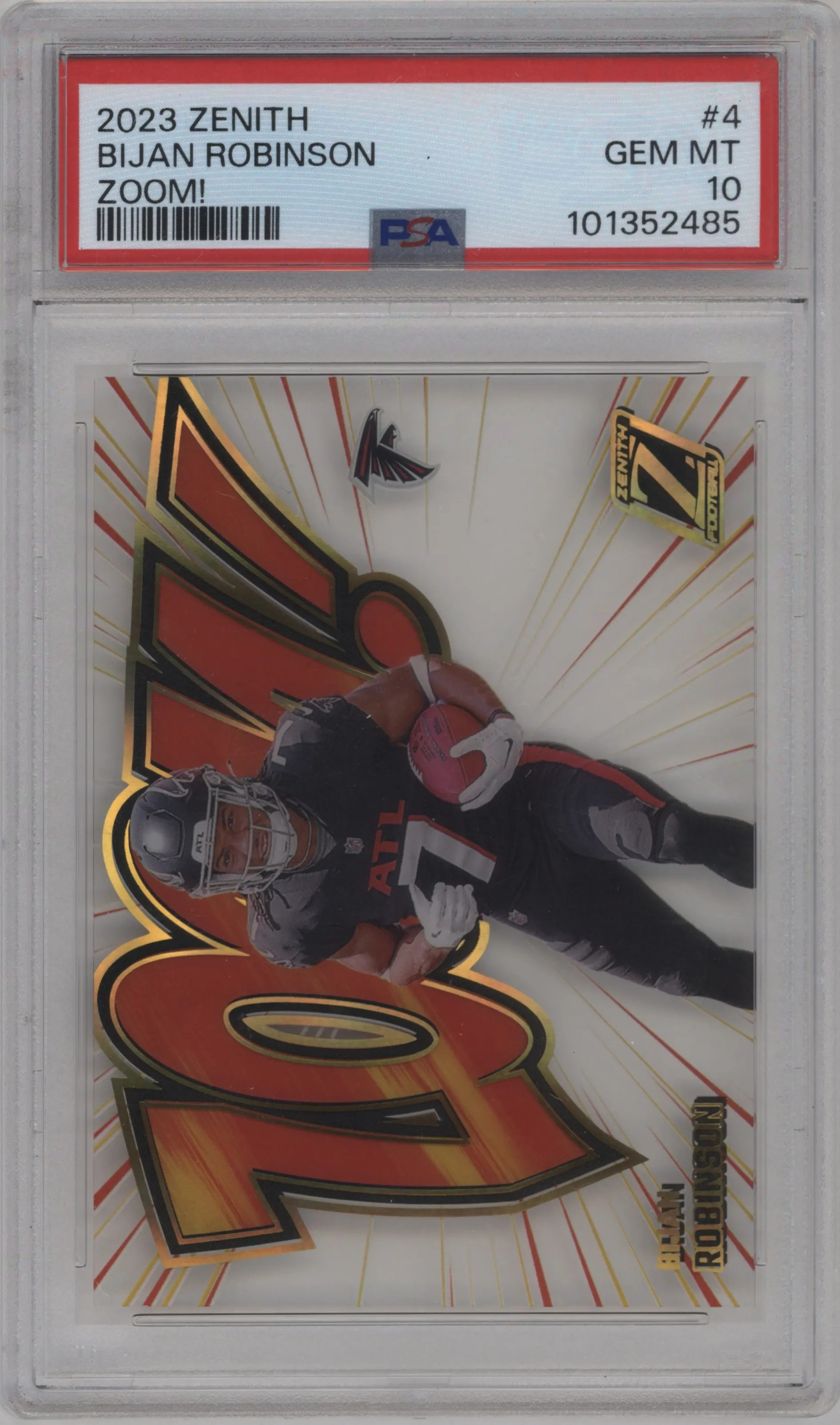 2023 Panini Zenith Zoom! Bijan Robinson #4 PSA 10