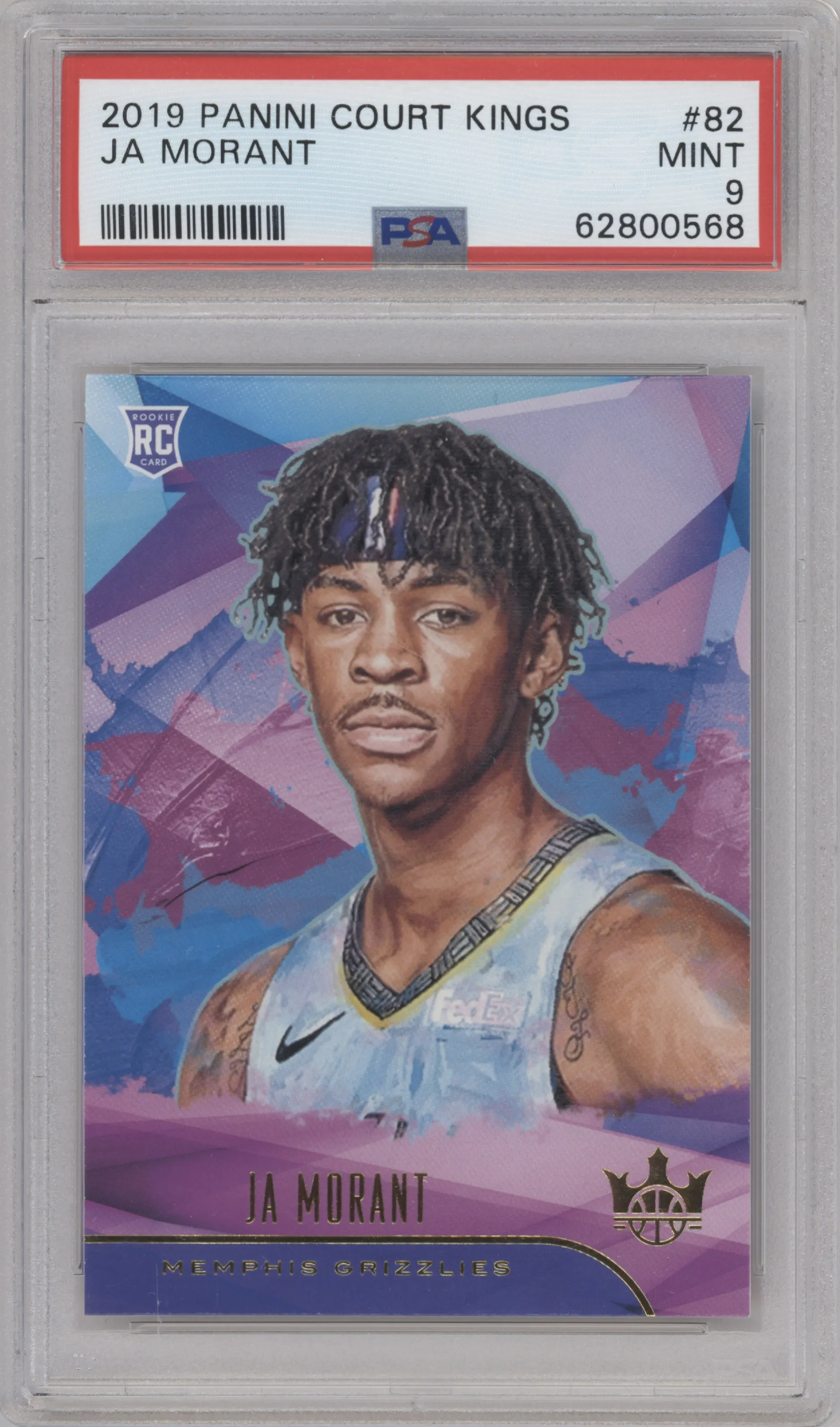 2019 Panini Court Kings Rookies I Ja Morant #82 PSA 9