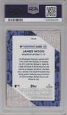 James Wood from the 2025 Topps set graded by PSA and given an overall grade of 9.