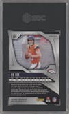 Bo Nix from the 2024 Panini Prizm set featuring a Neon Green Pulsar  parallel graded by SGC and given an overall grade of 10.