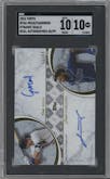 Curtis Mead / Junior Caminero from the 2024 Topps Dynamic Duals set graded by SGC and given an overall grade of 10.
