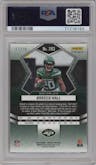  Breece Hall from the 2022 Panini Mosaic set featuring a No Huddle Pink parallel graded by PSA and given an overall grade of 9.