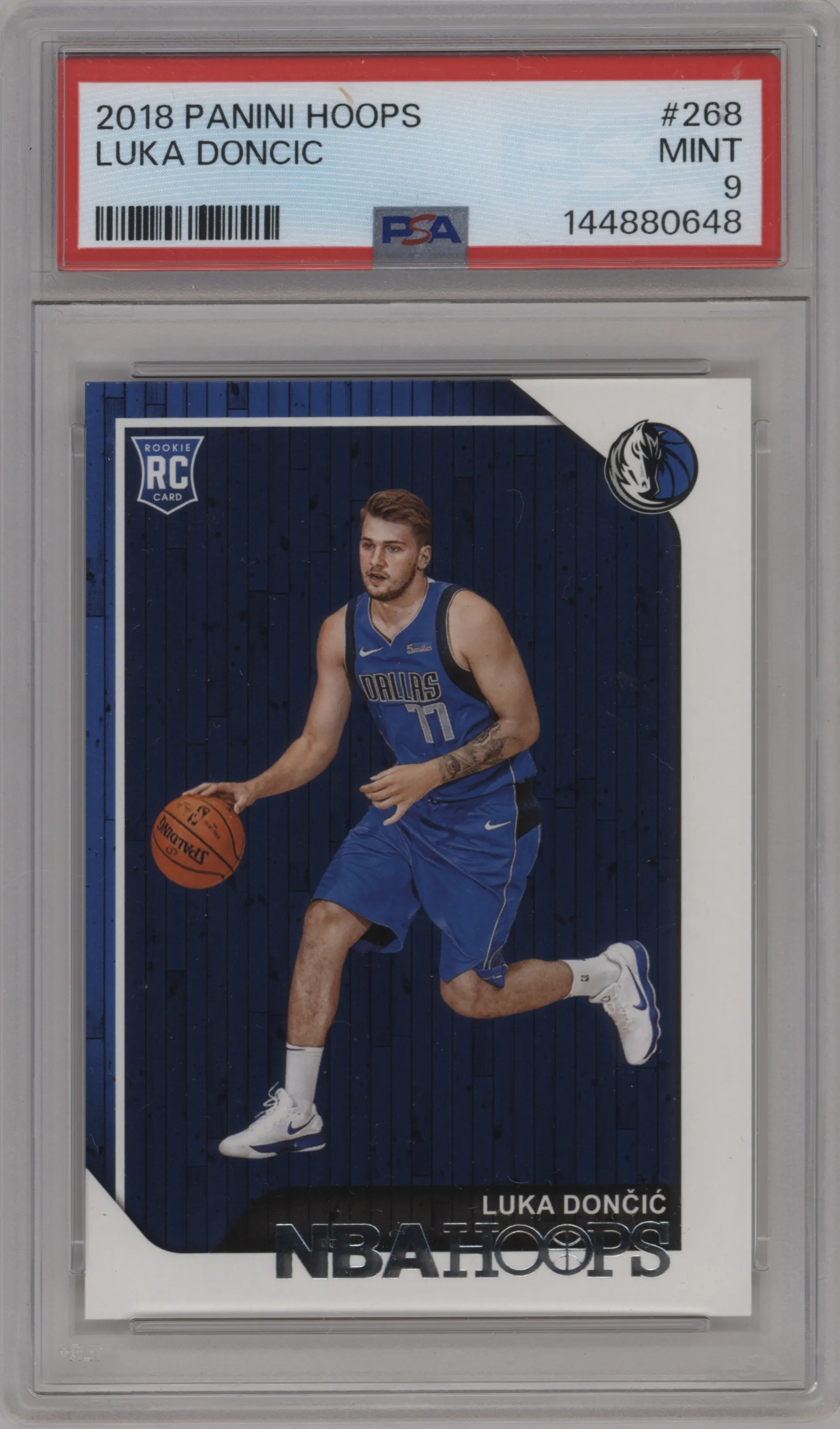 2018 Panini NBA Hoops Luka Doncic PSA 9