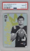 Drake Maye from the 2024 Donruss Optic set graded by PSA and given an overall grade of 10.