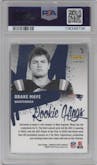Drake Maye from the 2024 Donruss Optic set graded by PSA and given an overall grade of 10.