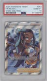 Nessa from the 2020 Pokemon SWSH set graded by PSA and given an overall grade of 10.