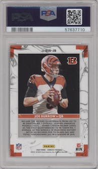 Joe Burrow from the 2020 Panini Donruss set graded by PSA and given an overall grade of 10.