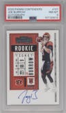 Joe Burrow from the 2020 Panini Contenders set graded by PSA and given an overall grade of 8.