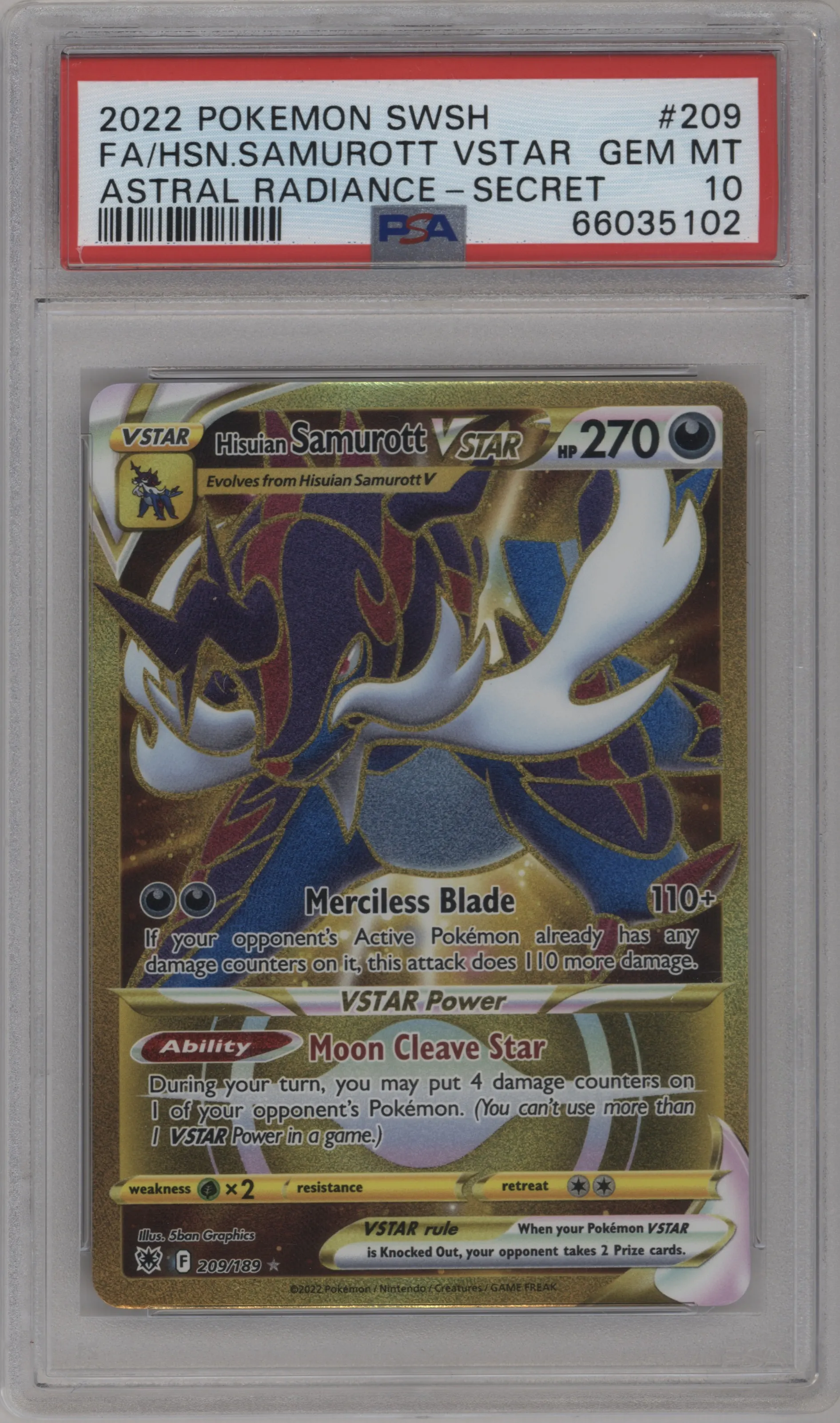 Hisuian Samurott VSTAR