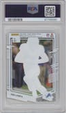 Sam LaPorta from the 2023 Clearly Donruss set graded by PSA and given an overall grade of 10.