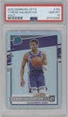 Tyrese Haliburton from the 2020-21 Panini Donruss Optic set featuring a Holo parallel graded by PSA and given an overall grade of 10.