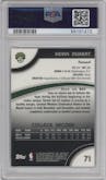 Kevin Durant from the 2007-08 Topps Finest set graded by PSA and given an overall grade of 10.
