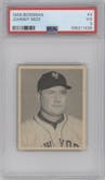 Johnny Mize from the 1948 Bowman set graded by PSA and given an overall grade of 3.