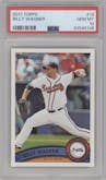 Billy Wagner from the 2011 Topps set graded by PSA and given an overall grade of 10.