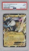 Raikou EX from the 2012 Pokemon B&W set graded by PSA and given an overall grade of 9.