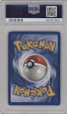 Charizard from the 1999 Pokemon set graded by PSA and given an overall grade of 8.