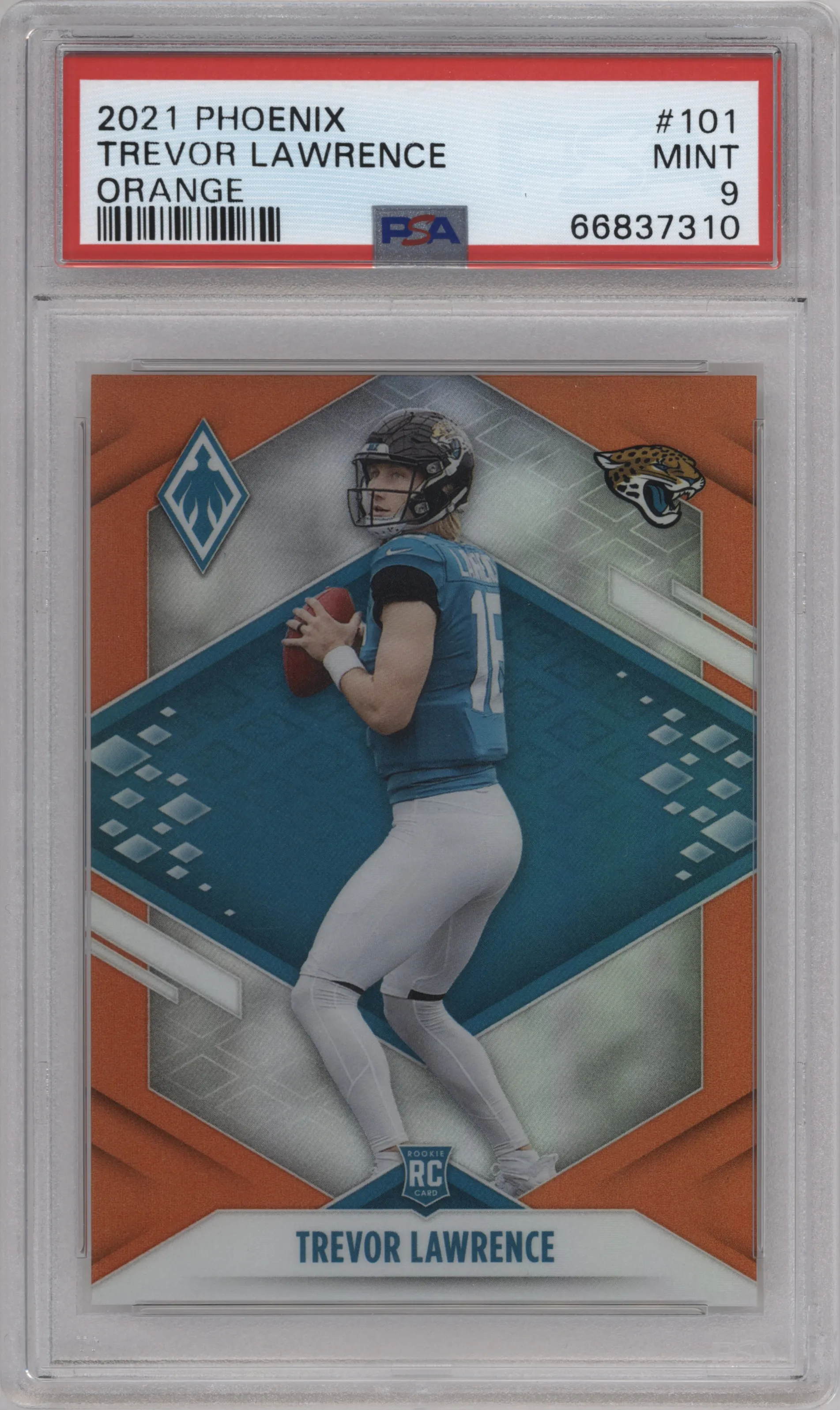 2021 Panini Phoenix Trevor Lawrence Orange #101 PSA 9
