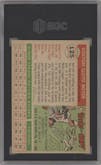 Ken Boyer from the 1955 Topps set graded by SGC and given an overall grade of 5.
