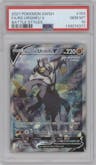 Rapid Strike Urshifu V from the 2021 Pokemon SWSH set graded by PSA and given an overall grade of 10.