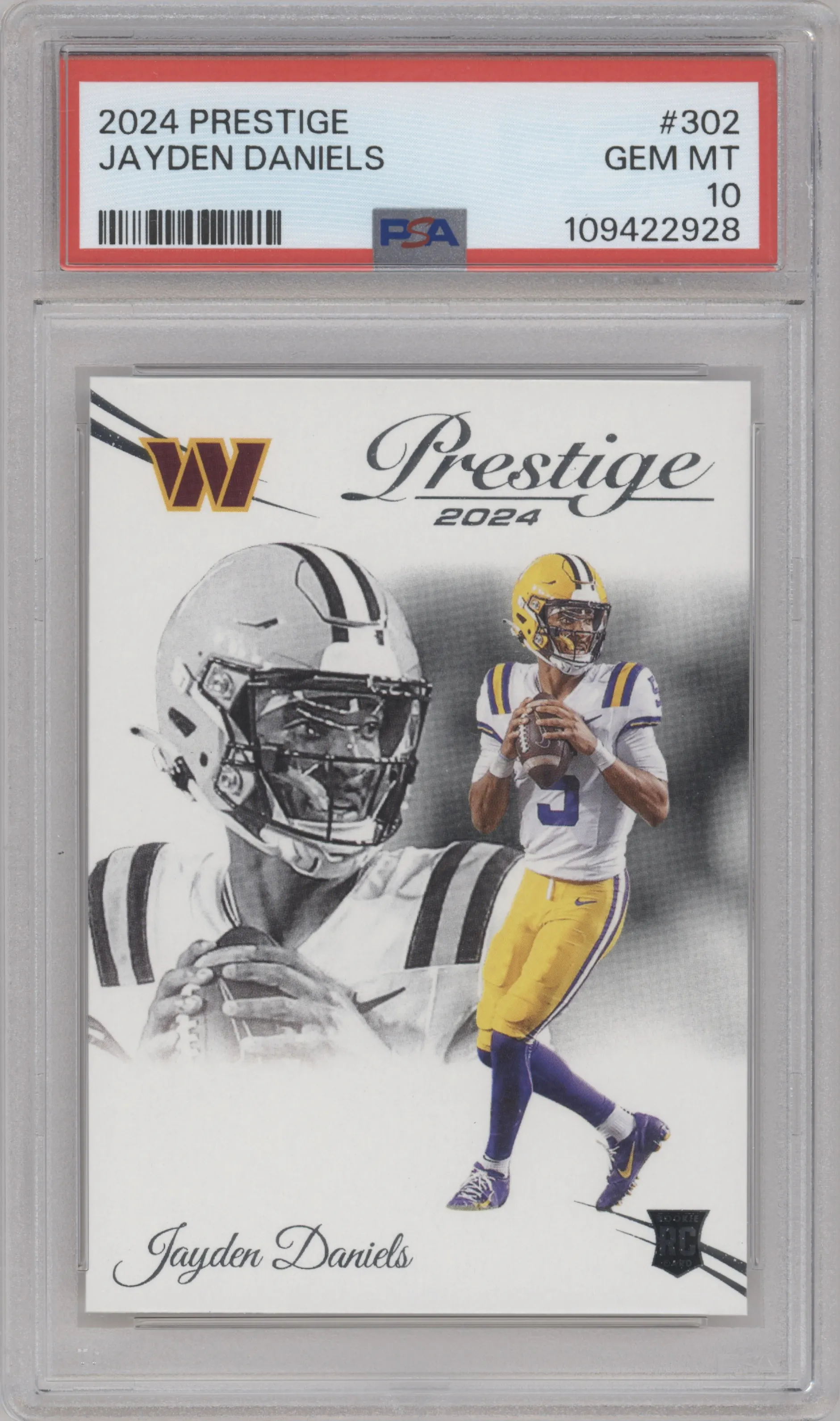 2024 Panini Prestige Jayden Daniels PSA 10