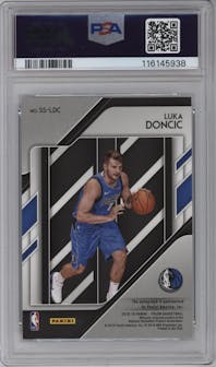 Luka Doncic from the 2018-19 Panini Prizm set graded by PSA and given an overall grade of 9.
