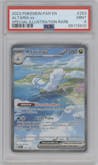 Altaria ex from the 2023 Pokemon SV set graded by PSA and given an overall grade of 9.