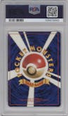 Blaine's Moltres from the 1999 Pokemon JPN set graded by PSA and given an overall grade of 8.