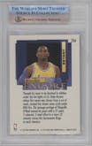 Kobe Bryant from the 1996-97 Fleer Ultra set graded by Beckett and given an overall grade of 8.5.