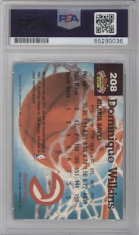 Dominique Wilkins from the 1992-93 Topps Stadium Club set graded by PSA and given an overall grade of 0.