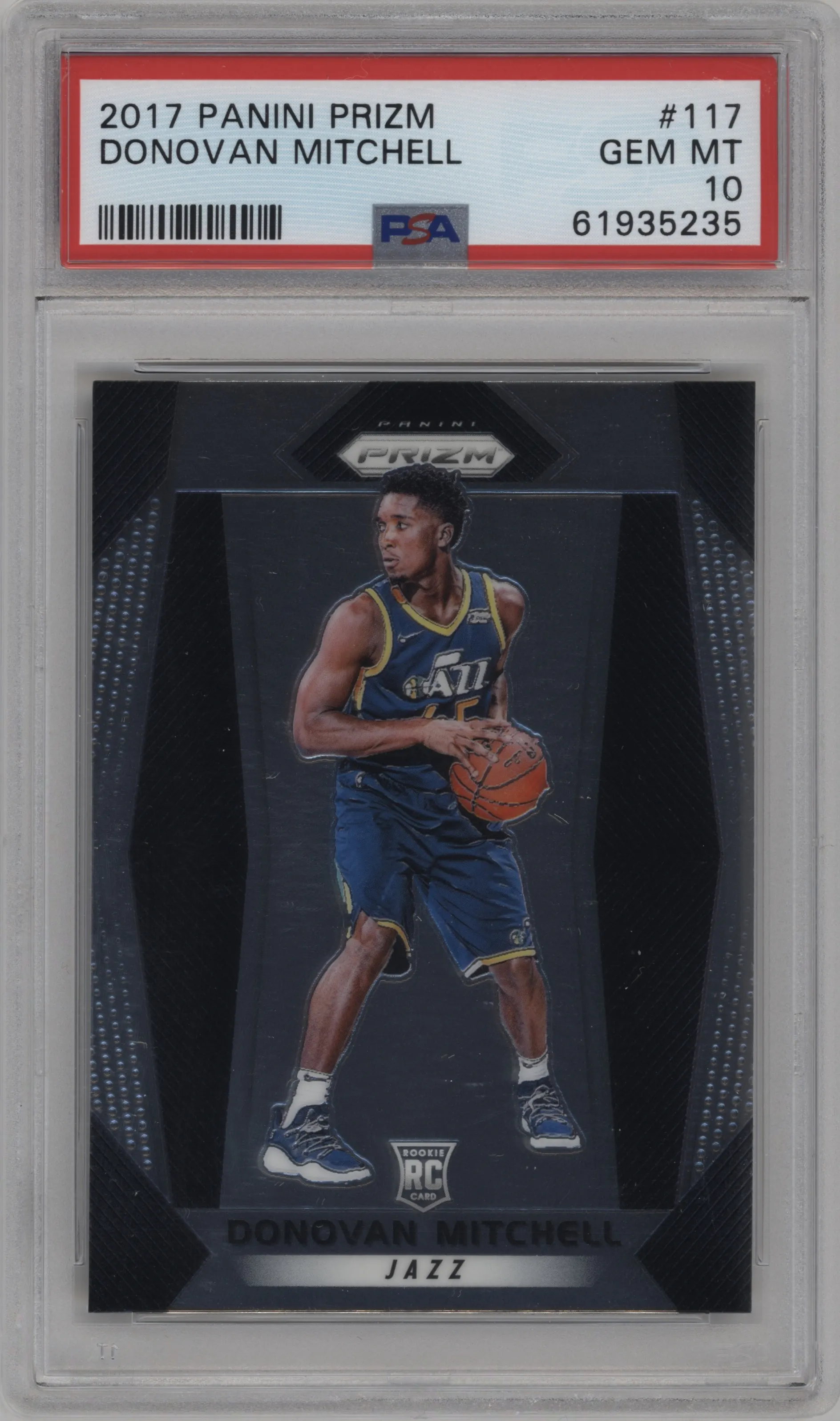 2017 Panini Prizm Donovan Mitchell PSA 10