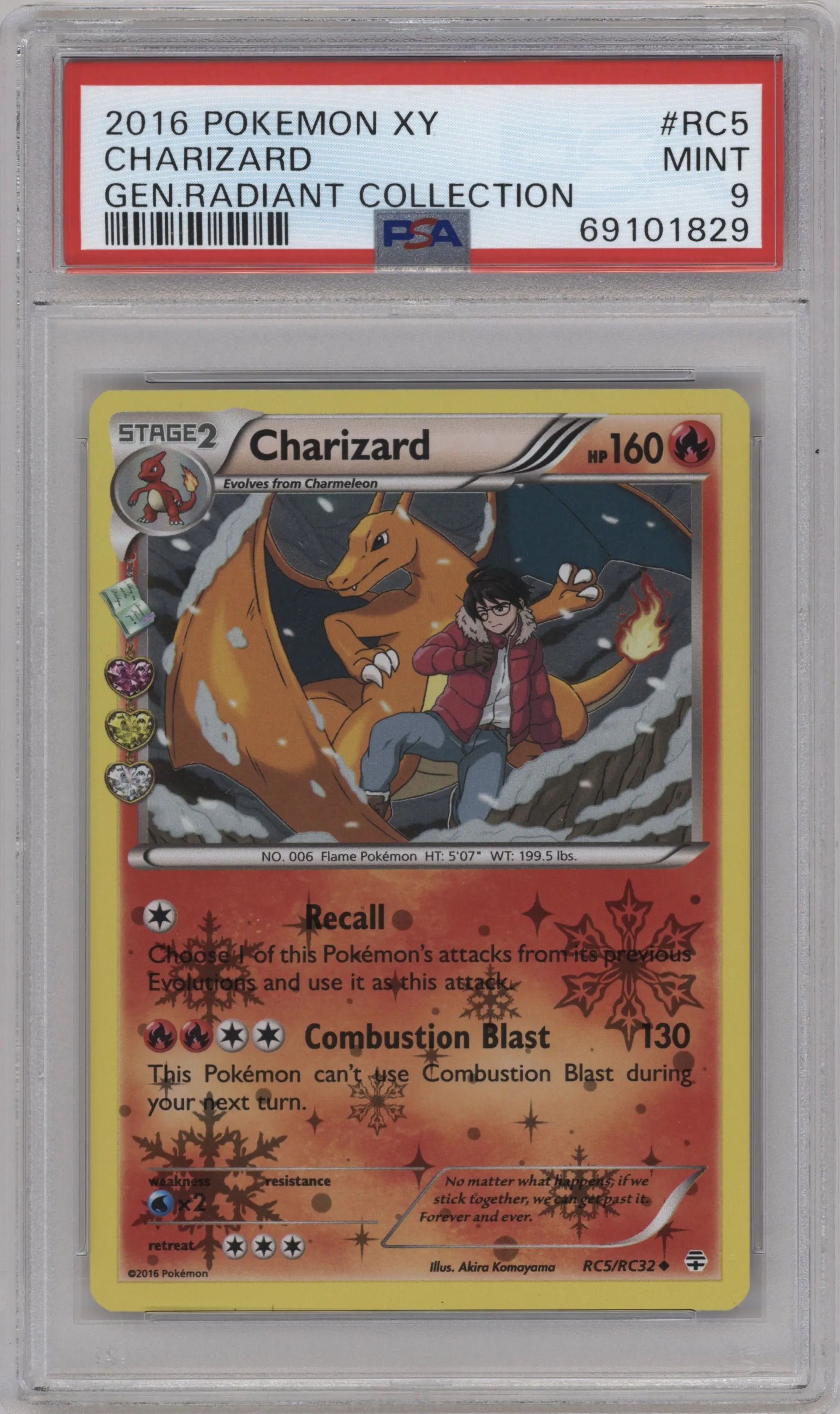 2016 Pokemon XY Gen. Radiant Collection Charizard PSA 9